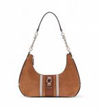 Guess Erenia Kleine Schoudertas Dames - Leer - Cognac