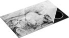 Chefcare Inductie Beschermer Abstracte Kunst - 85x52 cm - Zwart Wit