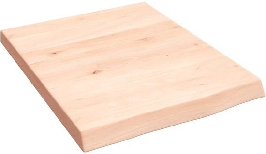 vidaXL Wandschap - 40x50x(2-4) cm - onbehandeld - massief - eikenhout