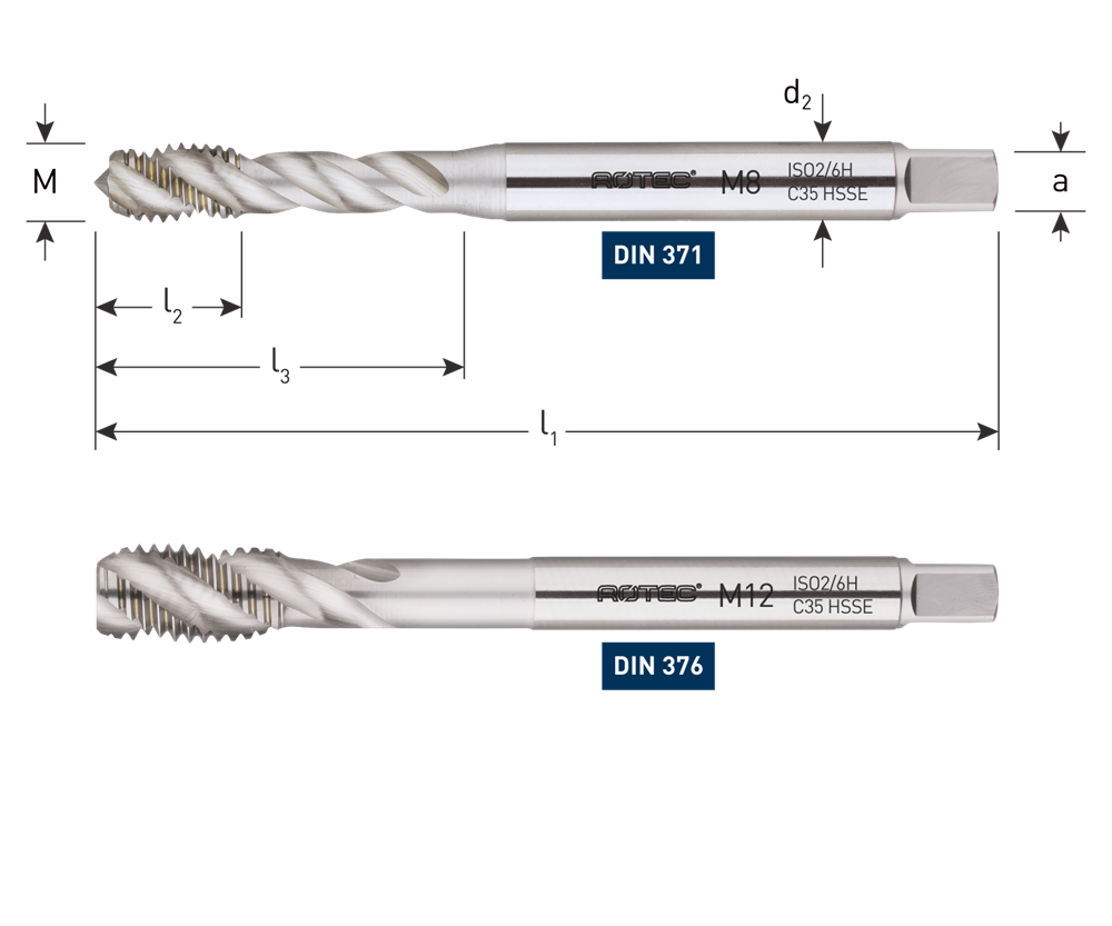 Rotec HSS-E Machinetap | Blind | DIN 376 | M10 - 321.1000CE