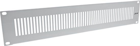 InLine 19 inch ventilatiepaneel | verticale sleuven | 2U | grijs