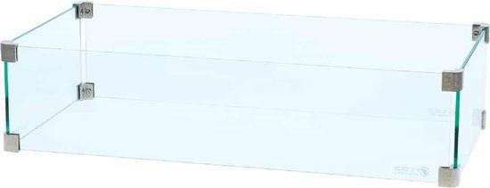 Cosi Straight Glass Set - Glass - 33x70xH21 cm