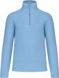 Kariban Fleecevest 'Enzo' met ritskraag maat M Sky Blue