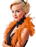 Guirca Fiestas GUI18377 Boa met oranje veren, 1,80 m (40 g)