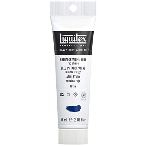 Liquitex 1045314 Professional Heavy Body acrylverf in kunstenaarskwaliteit met uitstekende lichtechtheid en boterachtige consistentie, - 59ml Tube, Phthalocyanine Blue (Red Shade)