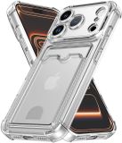 Selected by GSMpunt.nl Transparant Hoesje met Pasjeshouder Geschikt voor iPhone 17 Pro | Back Cover Dun TPU | Schokbestendig | Ultra Dun | Kaarthouder Achterkant | Shockproof | Doorzichtig