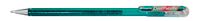 Pentel Hybrid Dual Metallic Gel Rollers Pastel Metallic Gel Ink K110, Turquoise Groen + Rood & Metallic Groen, Set van 12