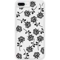 iPhone 8 Plus Bedrukt siliconen hoesje Roses noires