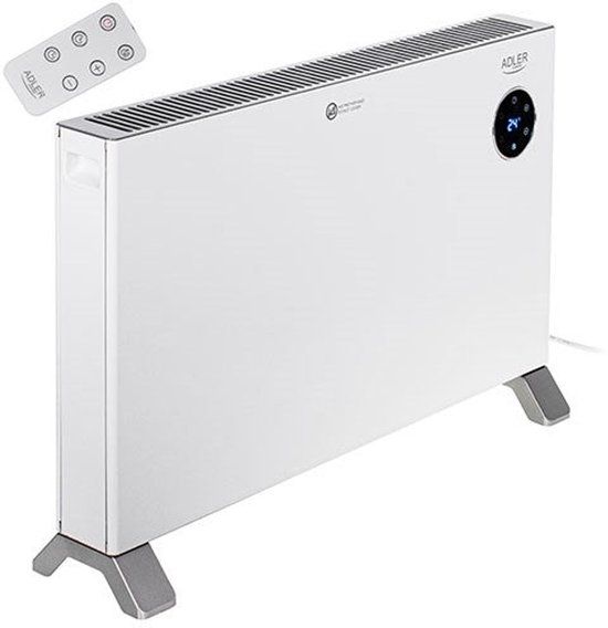 Adler Convection heater AD 7752 LCD with remote control White