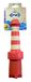 ROGZ LH02-C Lighthouse Hond Fetch Toy/drijvend werpspeelgoed, rood/wit