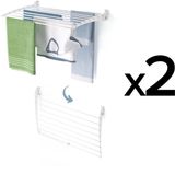 Foxydry 2x Fold 82 cm DOWN - blanc - étendoir mural