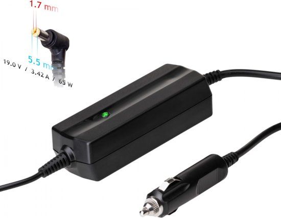 Akyga AK-ND-34 Auto notebook power supply 65W 19V 3.42A 5.5x1.7mm Black