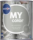 Histor MY Color Muurverf Extra Mat - Reinigbaar - Extra Dekkend - 1L - Steel Mill - Lichtgrijs