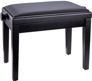K&M Konig & Meyer 13923 Piano bench matzwart, zitting zwart imitatieleer