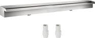 VEVOR Stainless Steel Decorative Waterfall Fountain 59.1 x 4.5 x 3.1 inch for Garden Ponds Indoor Outdoor Use