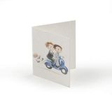 Mopec kaarten voor bruidegom, motorfiets, doos, blauw, 0,02 x 6,50 x 4,00 cm, 100 stuks