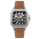 Ingersoll The Ollie Automatisch herenhorloge met leren armband, 45 mm