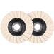 PARKSIDE® Set de disques à lamelles / disques de polissage / plateau de ponçage auto-agrippant avec papier abrasif / set de non-tissé abrasif / disque de nettoyage (2 pièces)