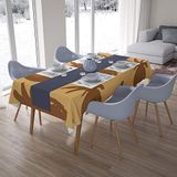 Bonamaison Tafelkleed, Anti-Mold, Sneldrogend, Waterdicht, 100% Polyester Tafellaken, Bruine tinten, 140 x 200 Cm