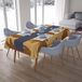 Bonamaison Tafelkleed, Anti-Mold, Sneldrogend, Waterdicht, 100% Polyester Tafellaken, Bruine tinten, 140 x 200 Cm