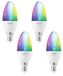 Ledvance 4 x Ledvance LED Smart+ Kerze 4,9W = 40W E14 matt 470lm RGBW 2700K-6500K Dimmbar App Google Alexa WiFi