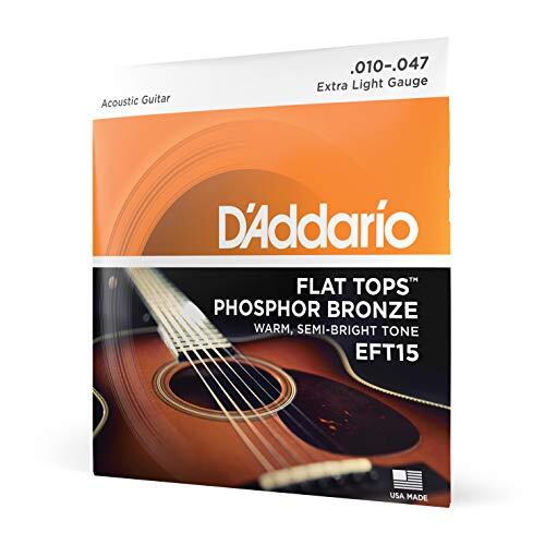 D'ADDARIO EFT15 fosforbronzen snarenset 0,025 cm - 0,12 cm (.010 - .047 inch)