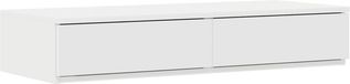 vidaXL Bedlades Wit 100 x 36,5 x 16,5 cm Bewerkt Hout