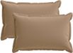 vidaXL - Kussensloop - 2 stuks - HOUTEN - Taupe - 40 x 60 cm - Polyester