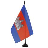 AZ FLAG Tafelvlag Cambodja 21x14 cm