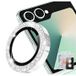 Prince Hat Protecteur Objectif Samsung Galaxy Z Flip8 en Verre Trempé Glitter - Argenté