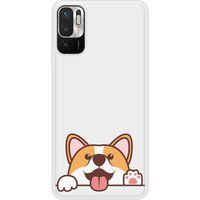 Hello Corgi Siliconen hoesje compatibel met Redmi Note 10 5G
