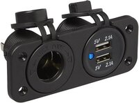 ProPlus Inbouw kit - stekkerdoos DIN + 2x USB poort 2x2100mA