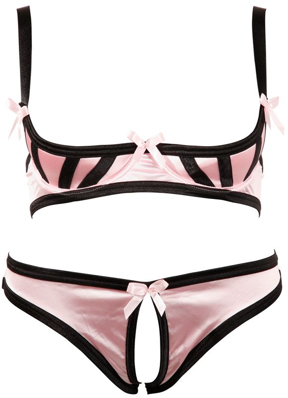 Cottelli Collection Half open roze bh set 80 B/M