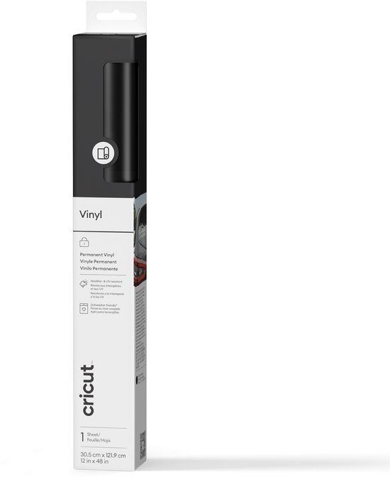 Cricut Premium Vinyl Permanent 30x120cm – Zwart