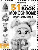 51 Christmas Monochrome One Pen Color By Number