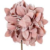 DRW Set van 6 kunstbloemen van EVA-schuim, kunststof en koraalpapier, 65 cm