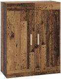 vidaXL Wandkast Muurmontage Oud hout 69,5 x 34 x 90 cm Bewerkt hout