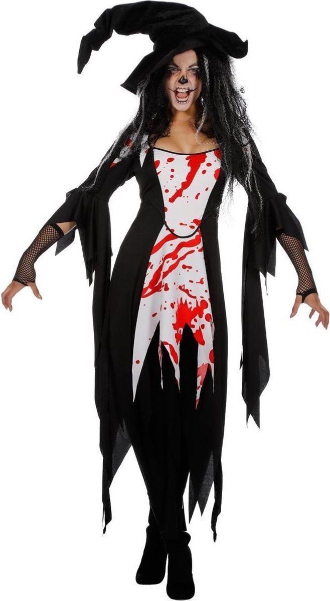 Wilbers Bloederige heksenjurk Cecilia voor volwassenen - Polyester - EAN: 8714438754115