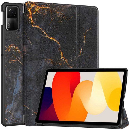 imoshion Tablet Hoes - Geschikt voor Xiaomi Redmi Pad SE - Black Marble
