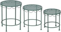 Mica Decorations Marseille Plantenrek Plantentafel Set van 3 - Groen