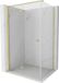 Mexen Mist-F porte pliante douche 90 x 95, transparent, or brossé