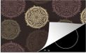 Merkloos KitchenYeah® Inductie beschermer 77x51 cm - Mandala - Bruin - Inductiebeschermer