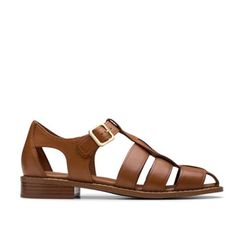 Clarks Hana Sun Damessandalen, Tan Leather, 36 EU