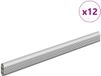 vidaXL Kaststang - 12 stuks - Zilver - Aluminiumlegering