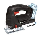Ribimex PRBAT20/SS65SB decoupeerzaag 20V-RBAT20 batterij en zonder oplader, rood en zwart