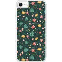 Liberty Bedrukt siliconen hoesje compatibel met iPhone 8 monstera