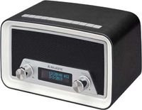 New Majestic DAB-842N Klok Digitaal Zwart, Wit