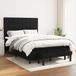 Maison Exclusive - Sommier à lattes de lit avec matelas noir 140x200 cm tissu