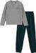 WE Fashion Jongens pyjama met print - Dark green