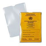 HERMA 1330 ID-kaarthoes, transparant, 10 stuks, vaccinatiepaspoort, hoes voor nieuwe vaccinatiekaart, vaccinatieboek, ID-kaarthouder ter bescherming van tickets en kinderidentiteitskaarten, plastic